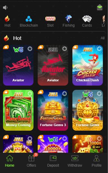kk lion game app interface