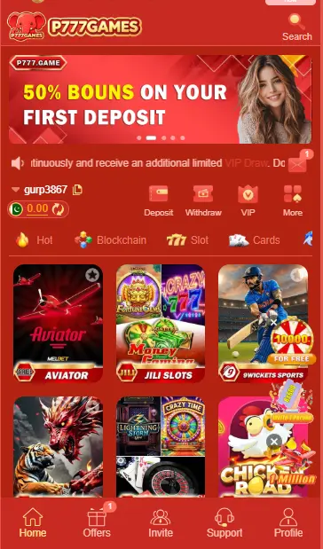 p777 game app interface 