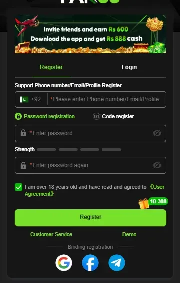 Skep777 game app register