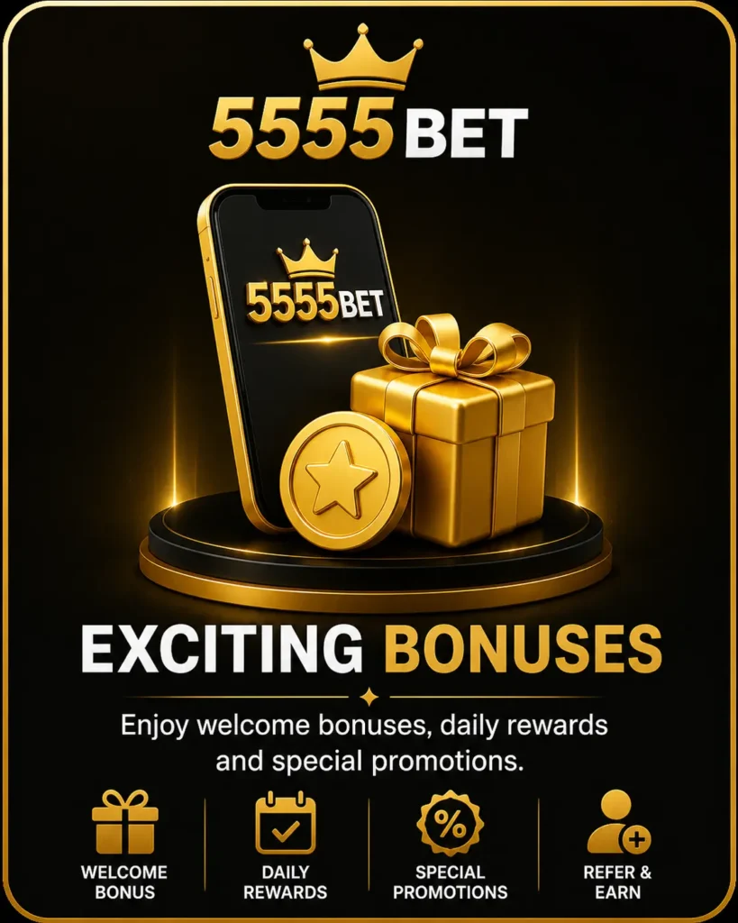 5555 bet game app interface 