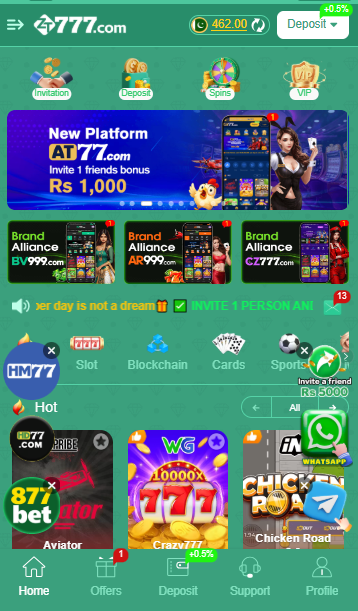 zt777 game dashboard interface 