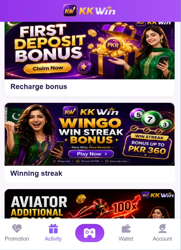 Kkwin game app rewards and bonuses