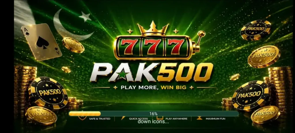 pak500 game app interface 