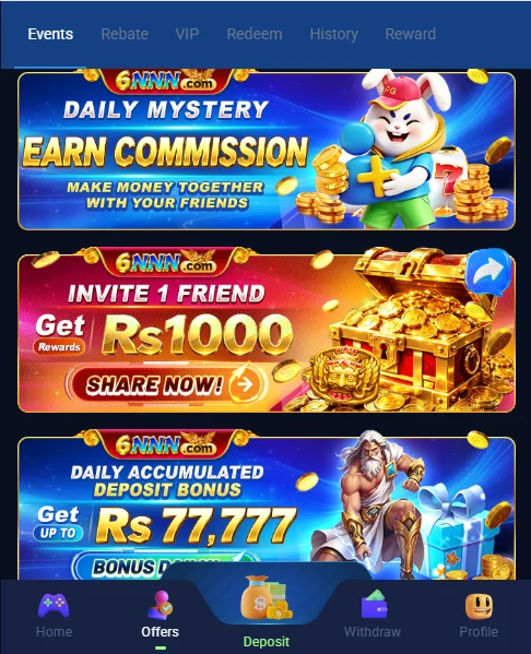 6nnn game apk promtions and rewards